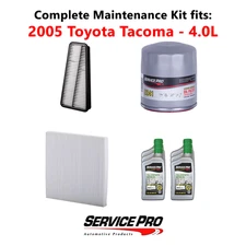 2005 Toyota Tacoma 4.0L Complete Air, Oil & Cabin Filter Kit (5W-30)