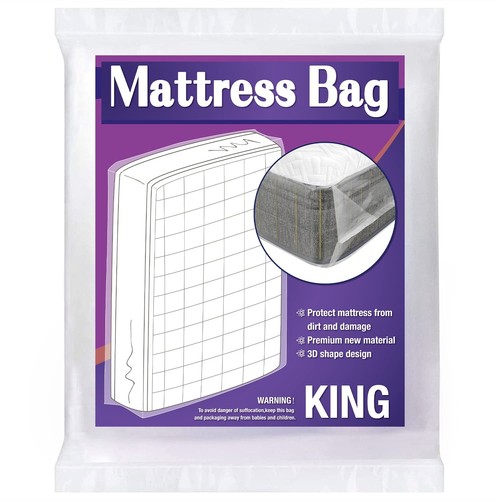 Mattress Bag for Moving Storage, 5 Mil Heavy Duty Bed Mattress Cover