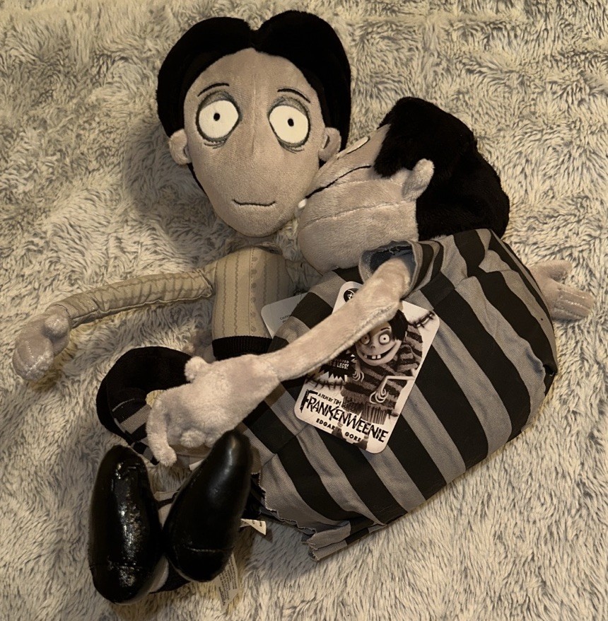 Disney Frankenweenie Victor and Edgar E Gore Plush Black & Gray
