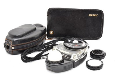 [MINT] Sekonic L-28C2 Studio Deluxe Light Exposure Meter Complete 9pcs Slide Set