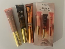 Revolution Pro Cream Face Wand Trio Contour, Blush Highlighter Make Up Bronzer