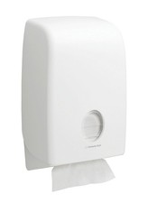 Aquarius Folded Toilet Tissue Dispenser 6945 - White Single Sheet Toilet Paper