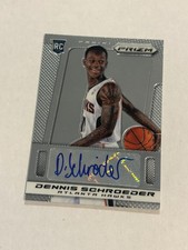 2013-14 Panini Prizm Dennis Schroeder #36 Rookie Auto Hawks MS1