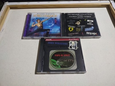 MICHAEL FLATLEY'S LORD OF THE DANCE/JOHN WILLIAMS/ANDREW LLOYD WEBBER 3 CD LOT
