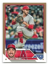 Zack Weiss 2023 Topps Update Gold RC SN #/2023 #US196-LAA