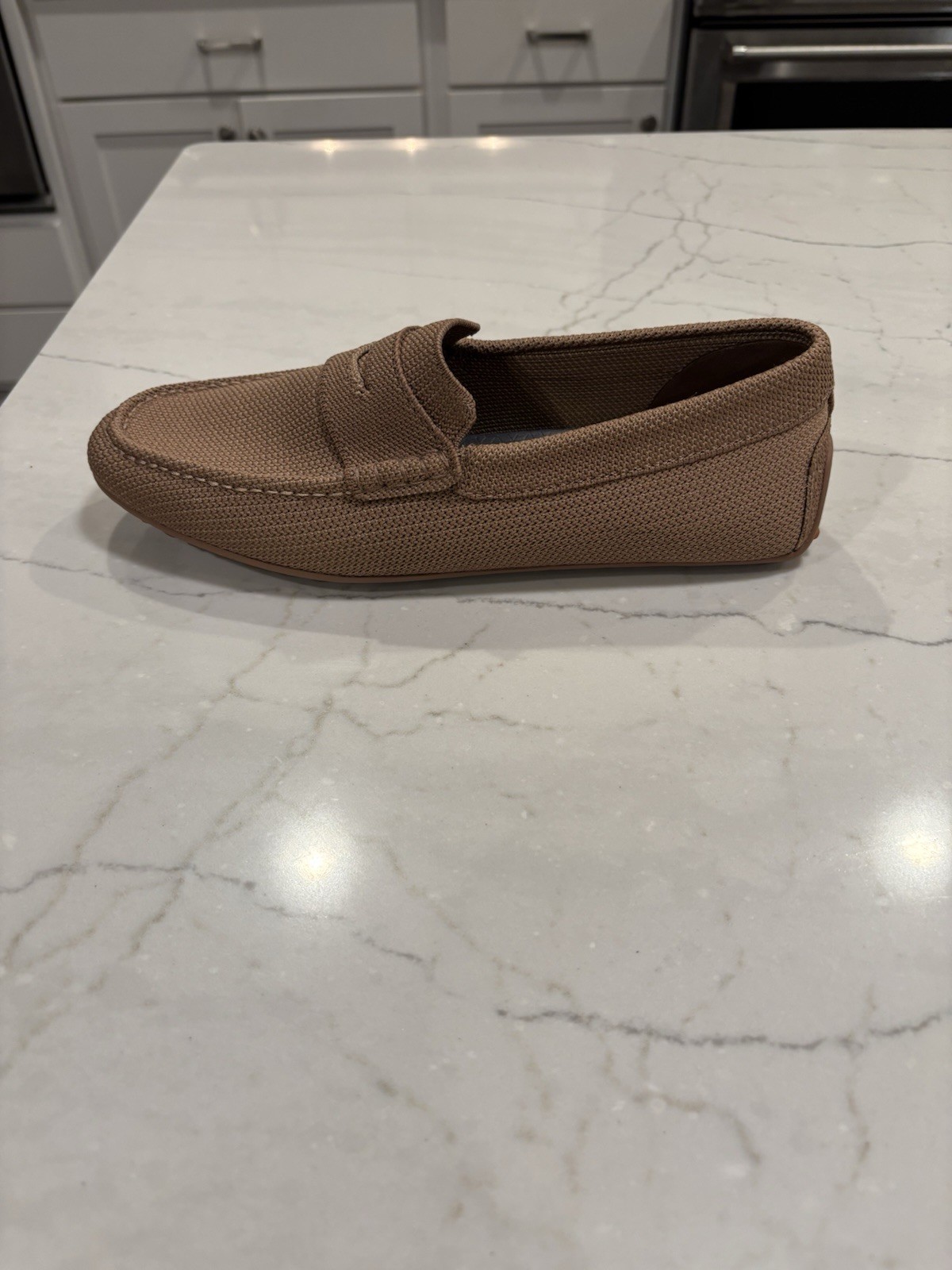 Peter Millar Men's Tan Cruise Knit Driver Moccasins Shoes Size US 9.5