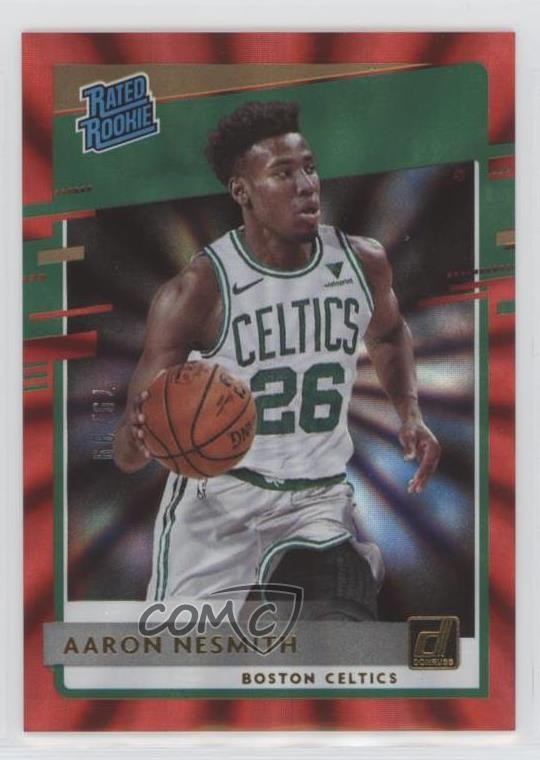 2020-21 Panini Donruss Rated Rookies Red Laser 79/99 Aaron Nesmith Rookie RC 7sd
