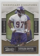 2010 Classics Rookie Significant Signatures Gold /499 Everson Griffen Auto 0b2