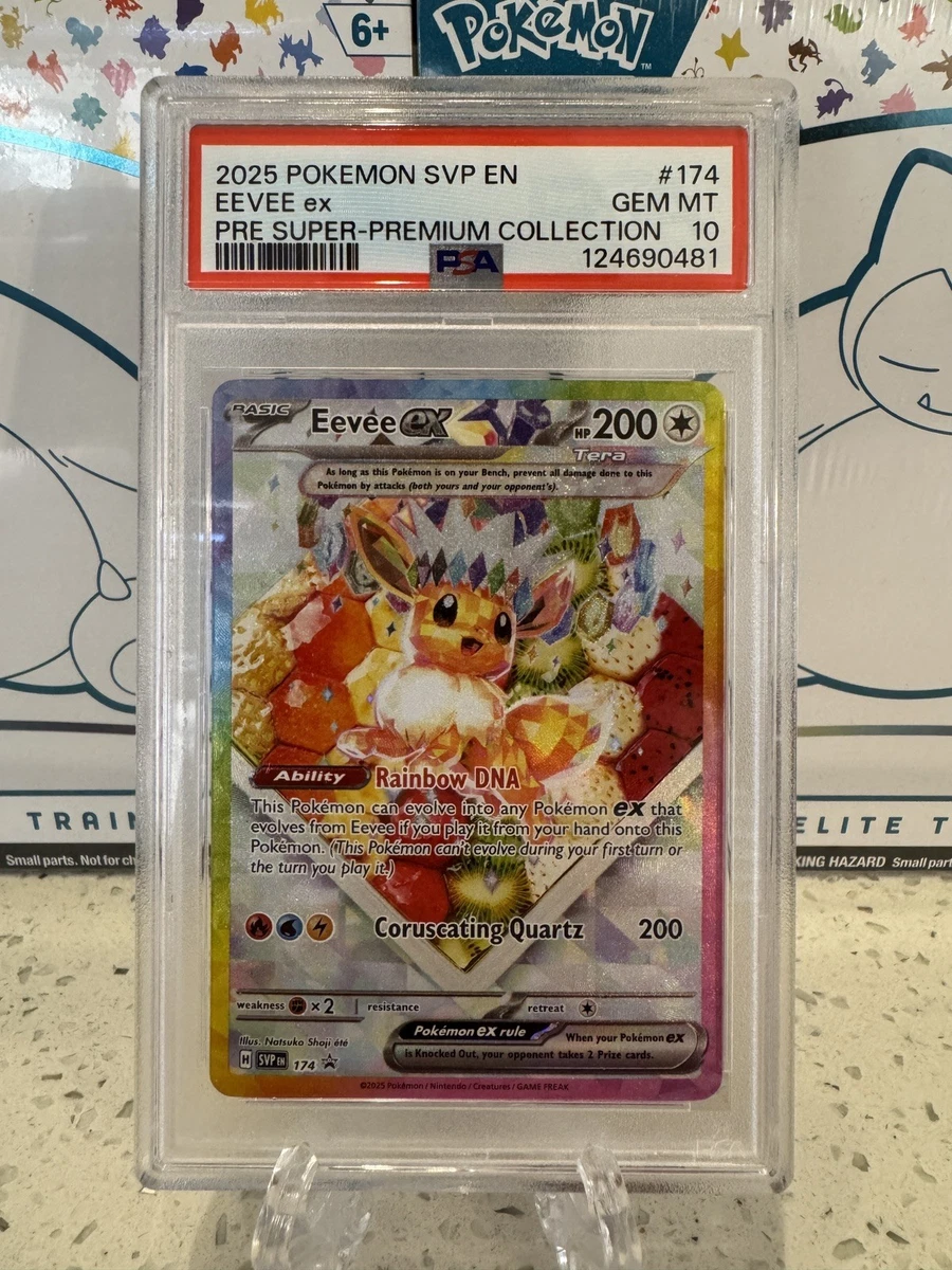 Pokémon TCG Grade 10 Eevee Individual Collectible Card Game Cards