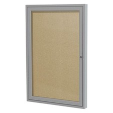 GHENT PA13636VX-181 Enclosed Bulletin Board,Tack,36x36 In. 8EPT4