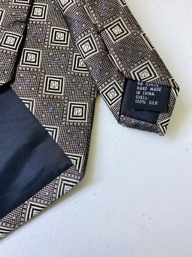 Joseph & Feiss 100% silk Men’s Necktie, Classic Cut, Geometric Design - Picture 4 of 4
