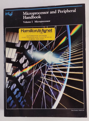 VTG Intel Microprocessor and Peripheral Handbook 1988 - Volume 1 - FREE SHIP