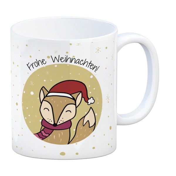 Frohe Weihnachten Kaffeebecher Mit SüßEm Fuchs-image
