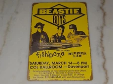 Beastie Boys Tin/Metal Wall Sign 8" x 12" Concert Poster w/ Fishbone *NEW*