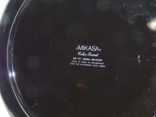Mikasa Color Trend Ebony Meadow Japan DR 701 Round Chop Plate - Picture 5 of 5