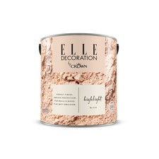 Elle Decoration By Crown Flat Matt Emulsion Paint - Highlight No.514 2.5L