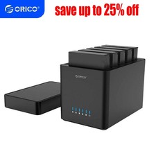 ORICO 5 Bay 3.5'' Hard Drive Enclosure USB3.0 to SATA3.0 Magnetic-type HDD Case
