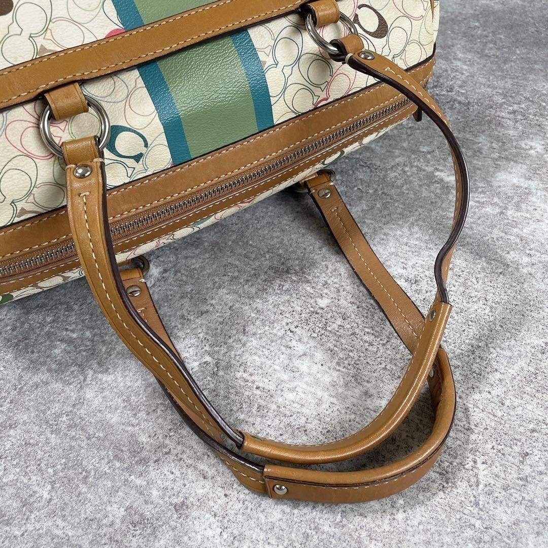 COACH Mini Boston Bag Signature Multicolor Y2K Vintag… - Gem