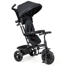 4-in-1 Multifunctional Tricycle Kids Trike w/ Removable Canopy  Push Handle