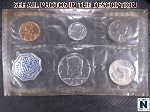 NobleSpirit (JL) 1964 Silver Proof Set Philadelphia Kennedy Half Dollar