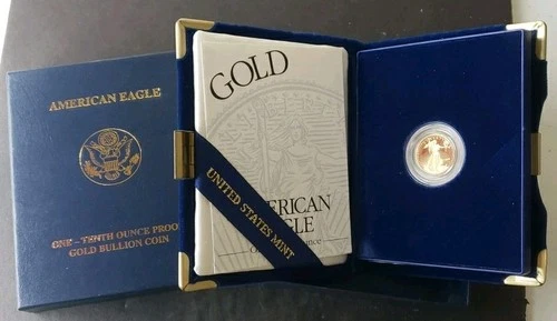 1998 W Proof $5 1/10oz Gold American Eagle