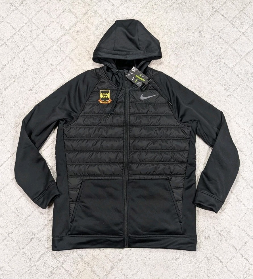 SACAI X NIKE Giacca Nike Uomo L Nera Termica Invernale Allenamento Felpa con Cappuccio Full Zip Logo