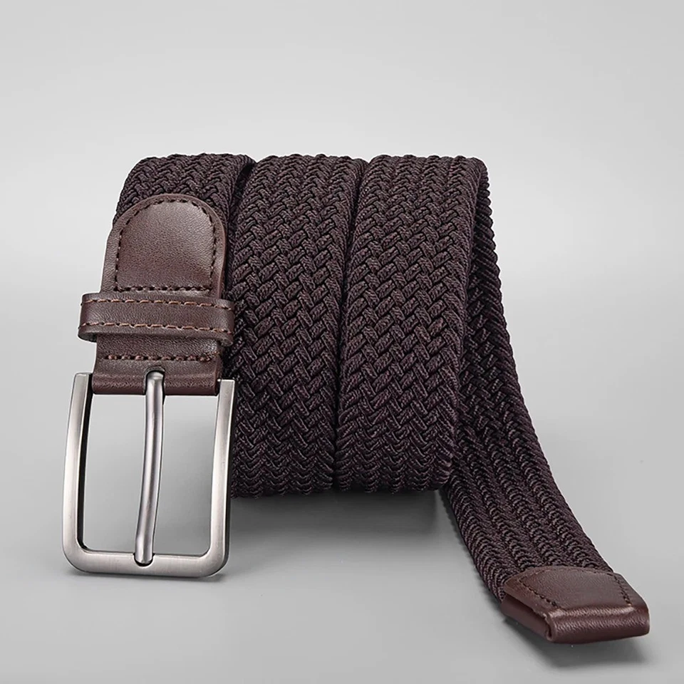 Ceinture Tressée élastique homme pour aventure réglable, mode plein air qualité - Photo 3/4