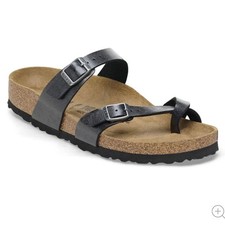 Birkenstock Mayari Birko-Flor Black Graceful Licorice size 37 EU size 6-6.5 US