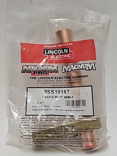 Lincoln Electric 9SS10157 Gruppo Corpo Ugello S10157 MIG Torcia Saldatura Nuovo - Foto 1 di 5