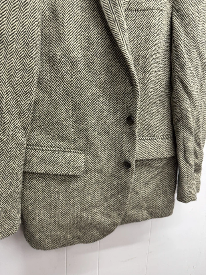 J Crew Ludlow Blazer italian Wool Herringbone Mens 40 Regular Sport Jacket - Image 2 of 4