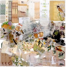 260 Pieces Vintage Scrapbook Supplies Pack Vintage Ephemera Bundle Junk Journal