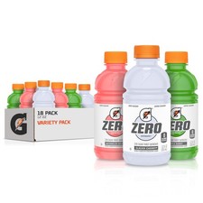 Gatorade G Zero Sports Drink Glacier Cherry Watermelon Splash Apple Pack of 18