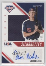 2020 USA Baseball Stars & Stripes Silhouettes Signatures Joshua Hartle Auto 1u6