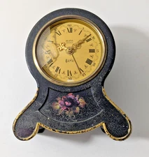 Vintage Adlatus Jewels Music Box Alarm Clock Fabrik Marke Grimm & Co Base