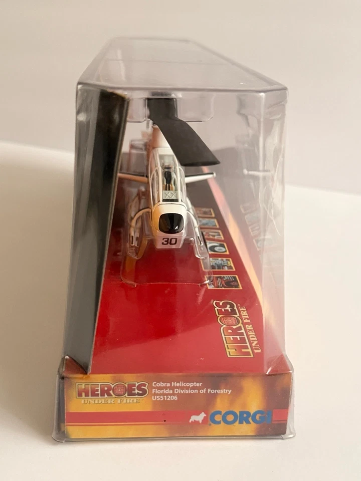 Heroes Under Fire Corgi Cobra Helicopter Florida Division of Forestry NEW 1:48 - Image 4 of 4