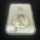 NGC MS 60 1923 Peace Dollar Sample Slab Old Fatty Holder Nice Hologram! Rare!