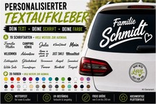 Aufkleber Wunschtext Schriftzug Auto Fenster Boot Name personalisiert Text