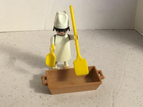 Playmobil Medieval BAKER Complete Paddle Scoop 3371 x 3441 6219 Vintage RARE