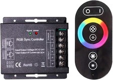 DC12V-24V 8A 3CH RGB Sync Controller Wireless Touch RGB Remote For RGB LED light