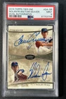 NOLAN RYAN TOM SEAVER PSA 9 2014 TOPPS TIER ONE #DA-SR DUAL ON-CARD AUTO /25 HOF