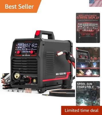 Advanced 185A MIG Welder - Lightweight, Portable & Perfect for Aluminum Welding