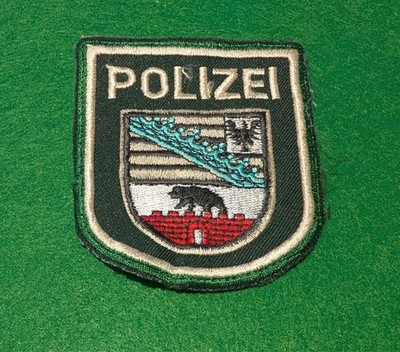 Vintage/obsolete 70s/80s Germany - Saxony-Anhalt -  Polizei patch