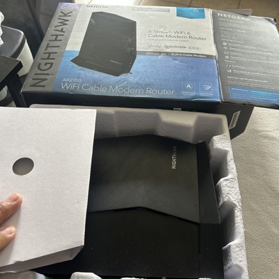 NETGEAR Nighthawk AX6 AX2700 Wi-Fi 6 Cable Modem Router NETGEAR Nighthawk Modem