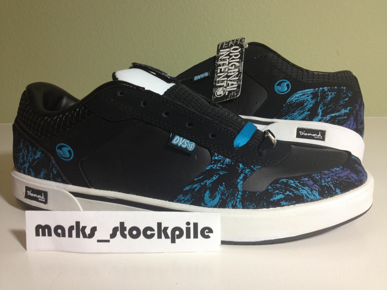 2007 DIAMOND SUPPLY CO X DVS ORIGINAL INTENT 10.5 DS NIB BLACK TURQUOISE 2007 DIAMOND SUPPLY CO X DVS ORIGINAL INTENT 10.5 DS NIB BLACK TURQUOISE