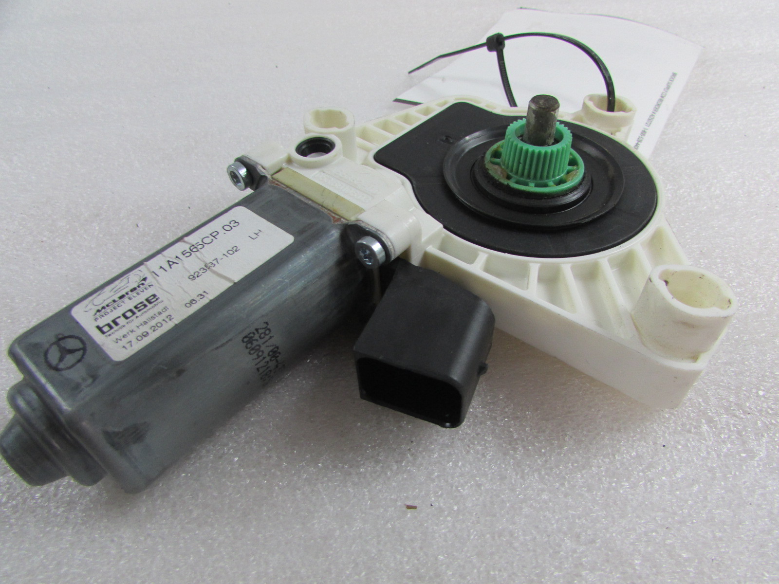 McLaren MP4-12C, LH, Left Power Window Motor, Used, P/N 11A1565CP