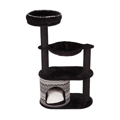 TRIXIE Giada Cat Tower Scratching Post, Condo with Removable Cushion, Hammock...