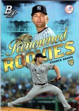 2019 Bowman Platinum Renowned Rookies #RR8 Chance Adams New York Yankees