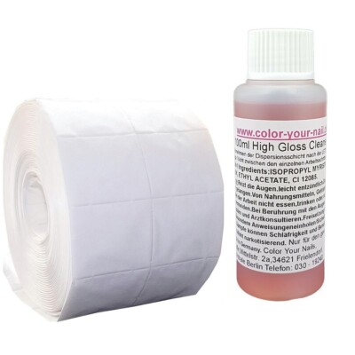 ANGEBOT: 100ml Highgloss Cleaner Kirsche + plus 250 Nail Wipes Nagelcleaner