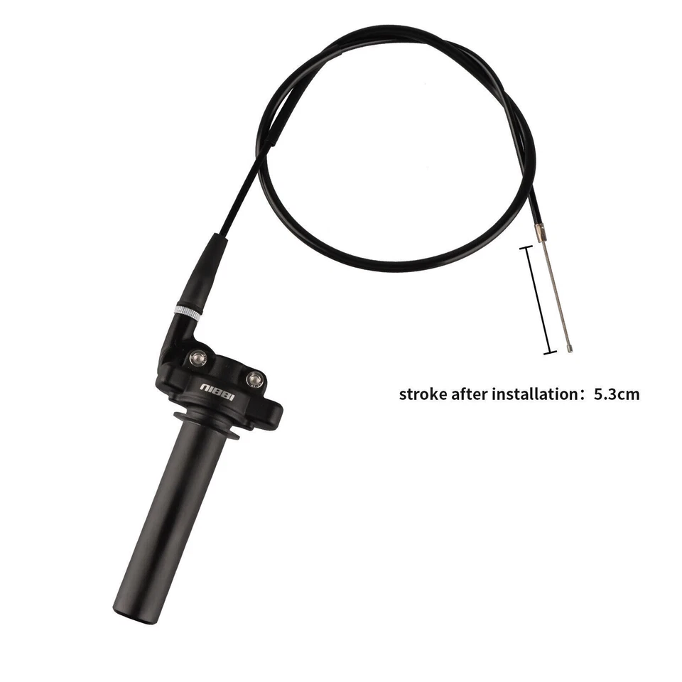 NIBBI Twist Handle Grip Bar Throttle Cable For Suzuki RM50 RM60 RM65 RM80 RM85 - Image 3 of 4