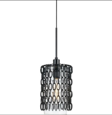 Cal Lighting Braccino 1 Light 9 In Iron Chandelier (Edison Bulbs Not Included)
